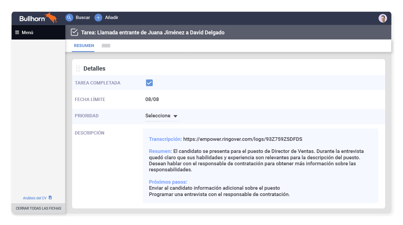 Libera de las tareas manuales a tu equipo de selección