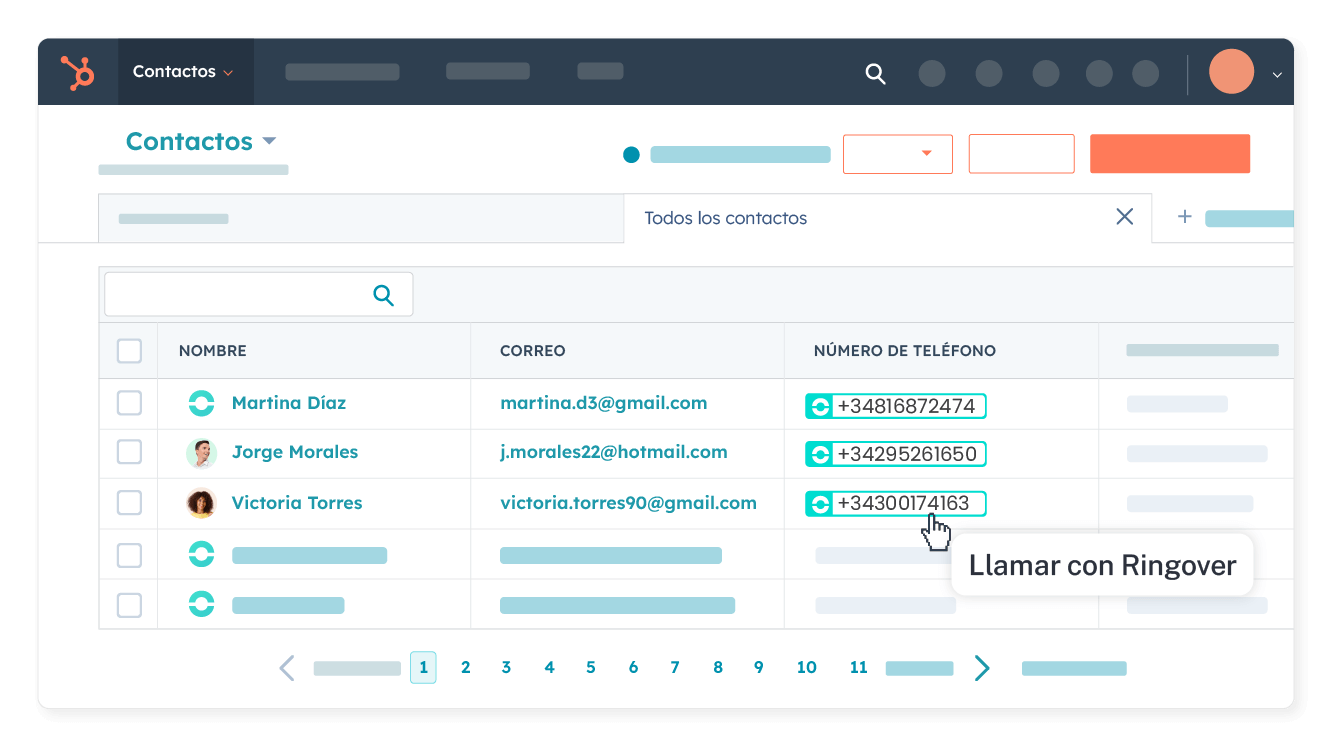 Llamadas en 1 clic desde HubSpot