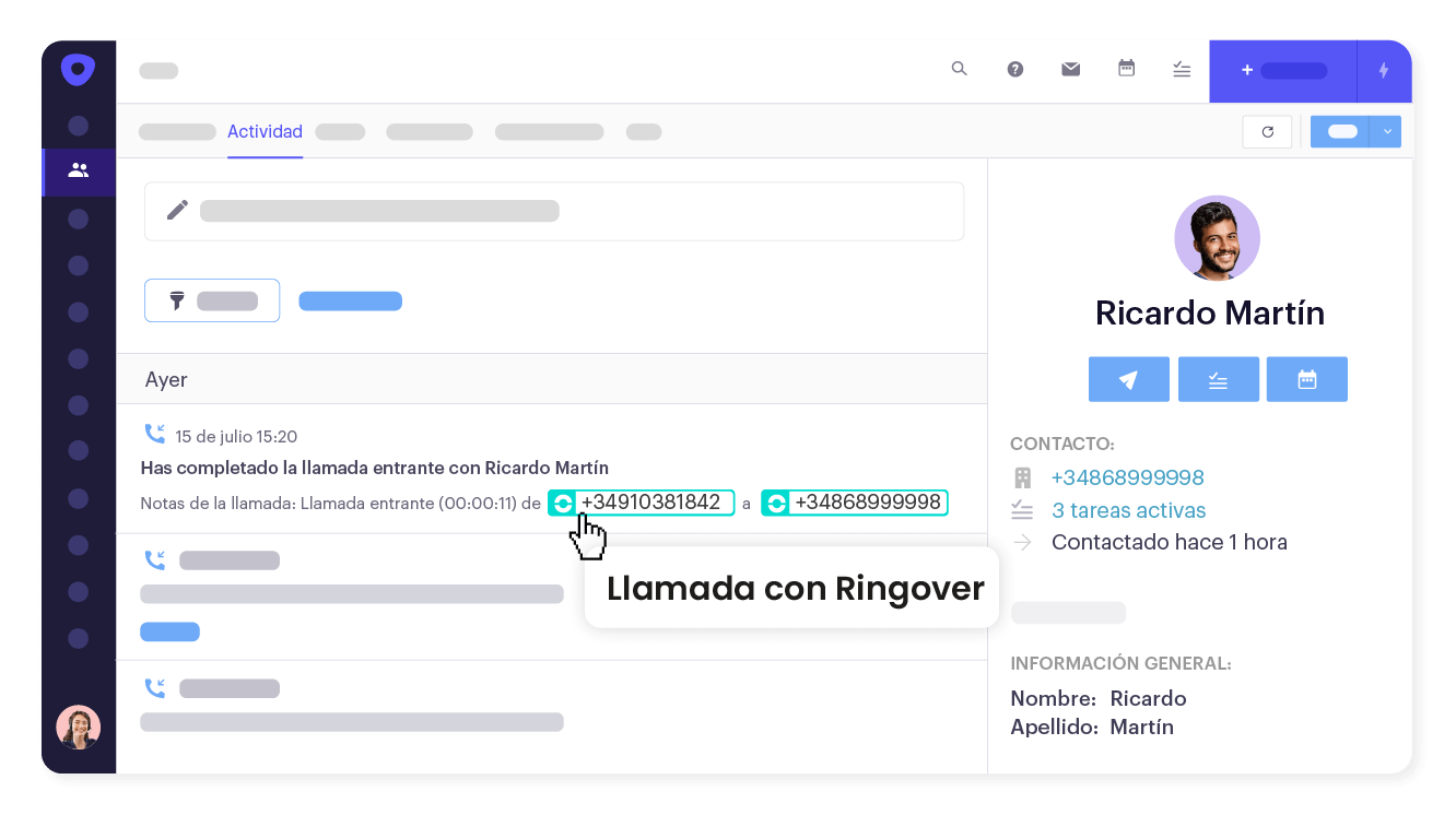 Llamadas en 1 clic desde Outreach