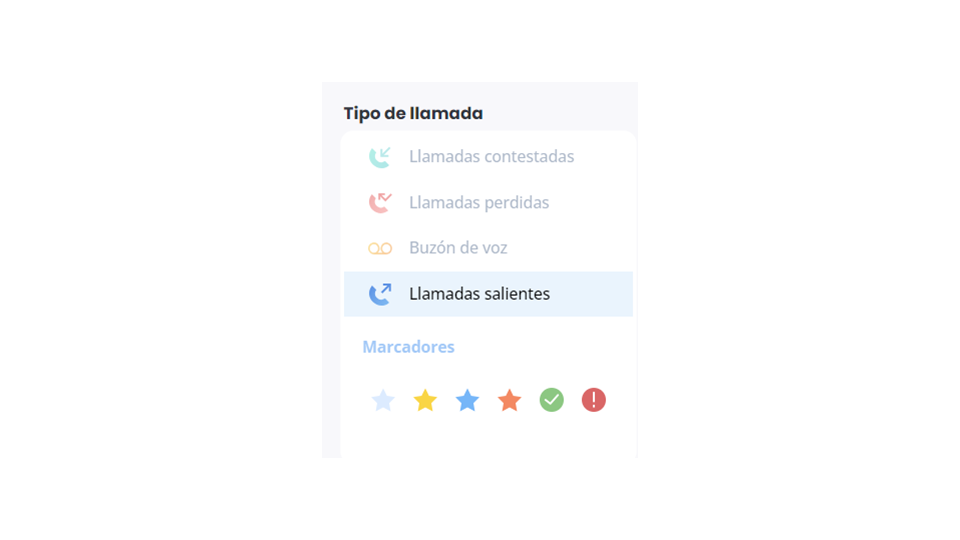 Registros - Llamadas salientes