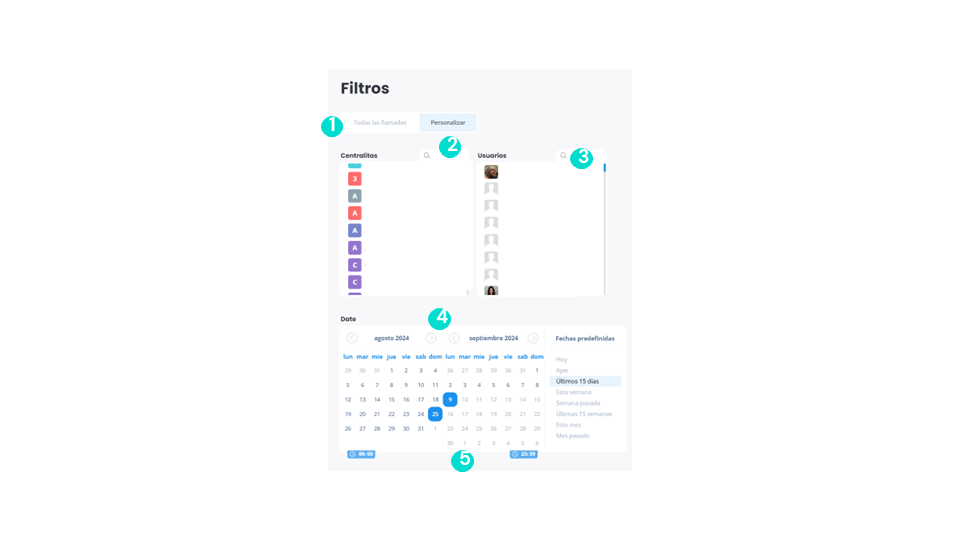 Filtros de encuestas