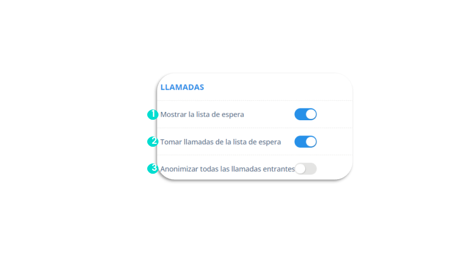 Gestionar los permisosLlamadas - 1/3