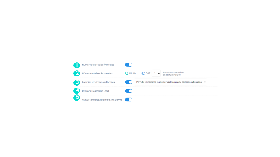 Gestionar los permisosLlamadas - 3/3