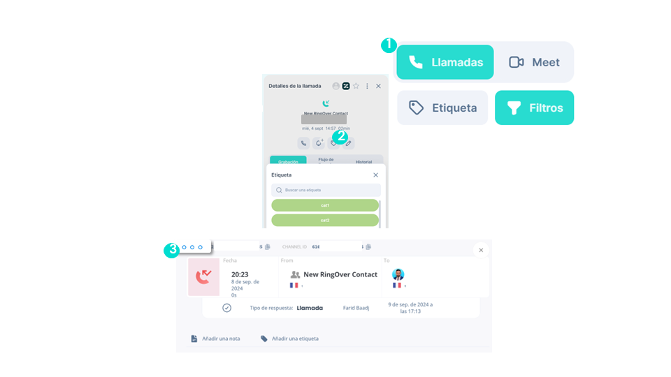 Etiquetar las llamadas - WebApp y Dashboard