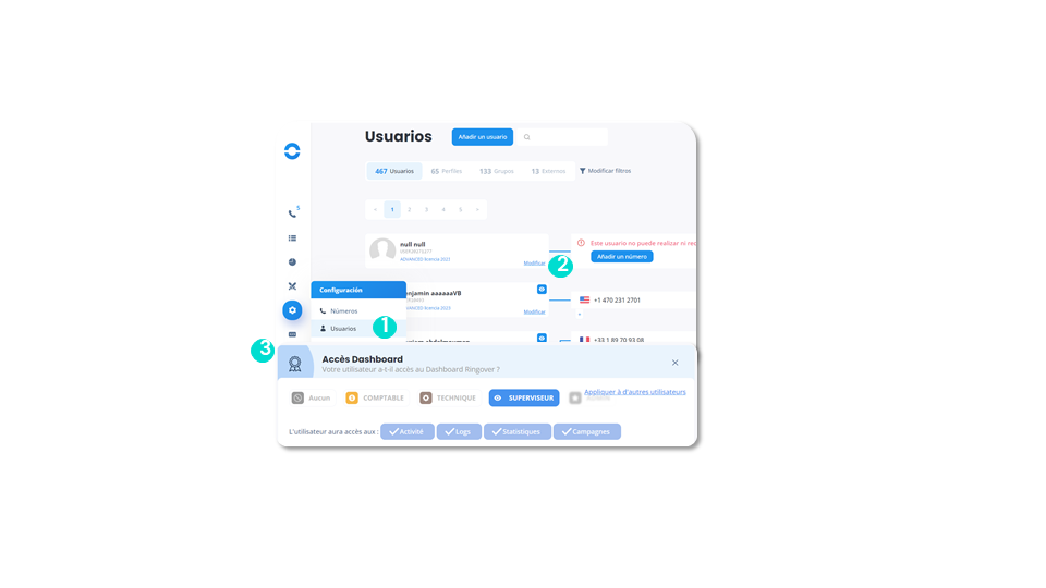 Configurar el acceso a la función