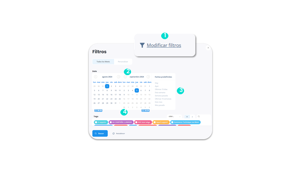 Filtros de Meet