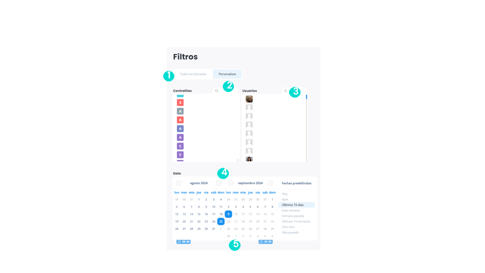 Filtros de encuestas