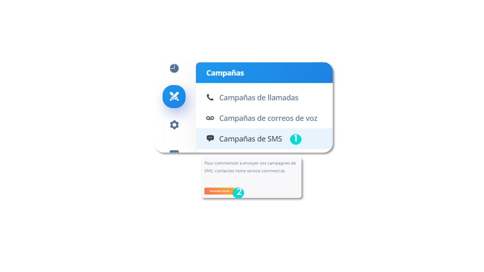 Configurar el acceso a la función «Campañas de SMS» (2)