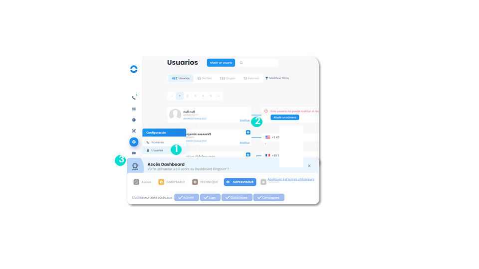 Configurar el acceso a la función