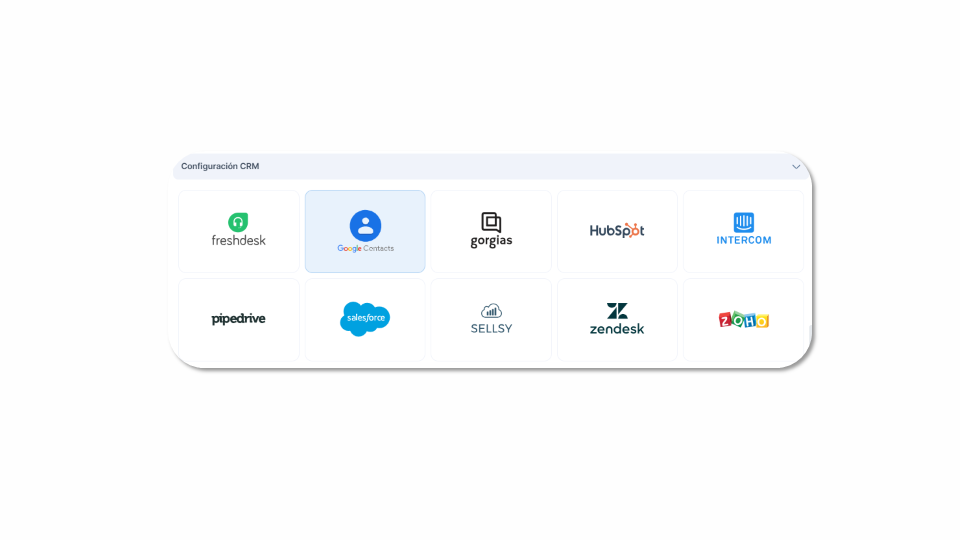 Configuración CRM