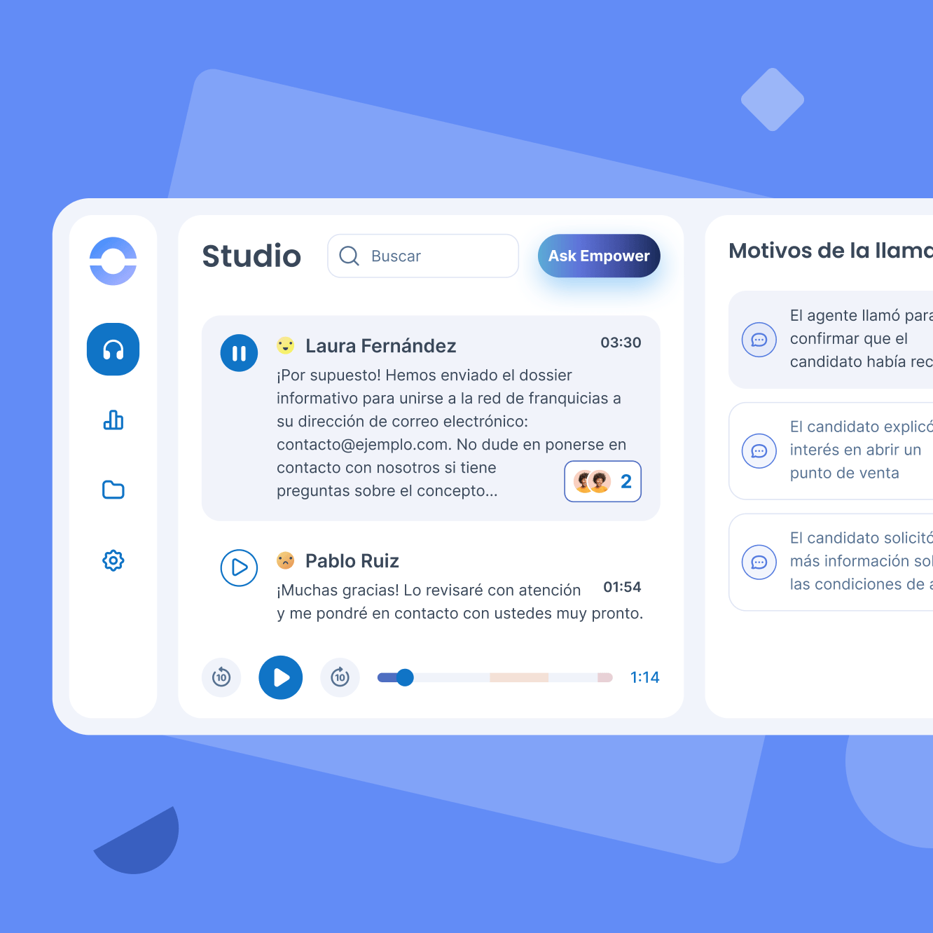 Soporte con IA para gestión multi-sede