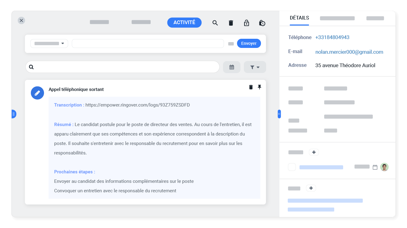 Éliminez les tâches manuelles de vos recruteurs