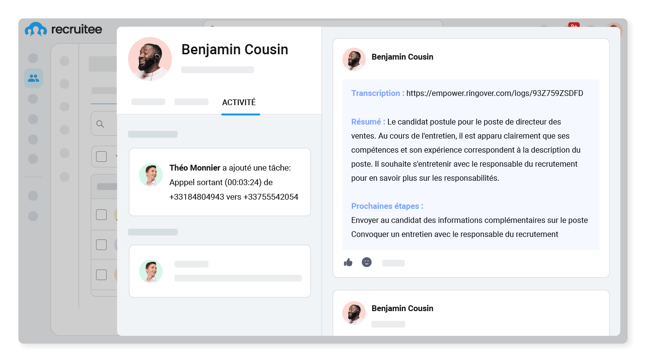 Éliminez les tâches manuelles de vos recruteurs