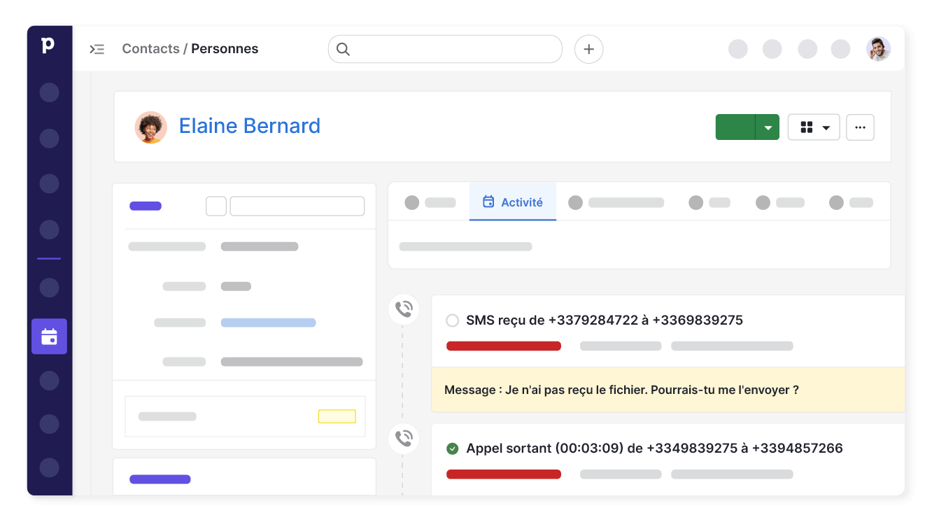 Retrouvez l’historique des appels dans Pipedrive