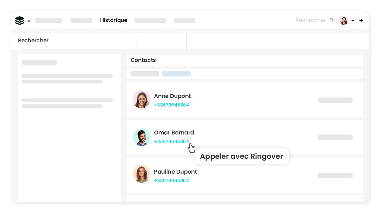 Appelez en 1 clic depuis SugarCRM