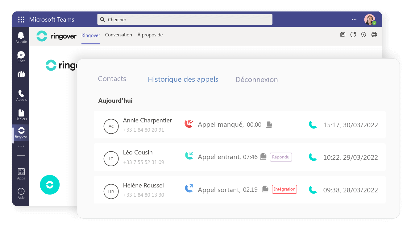 Visualisez l’historique de vos échanges