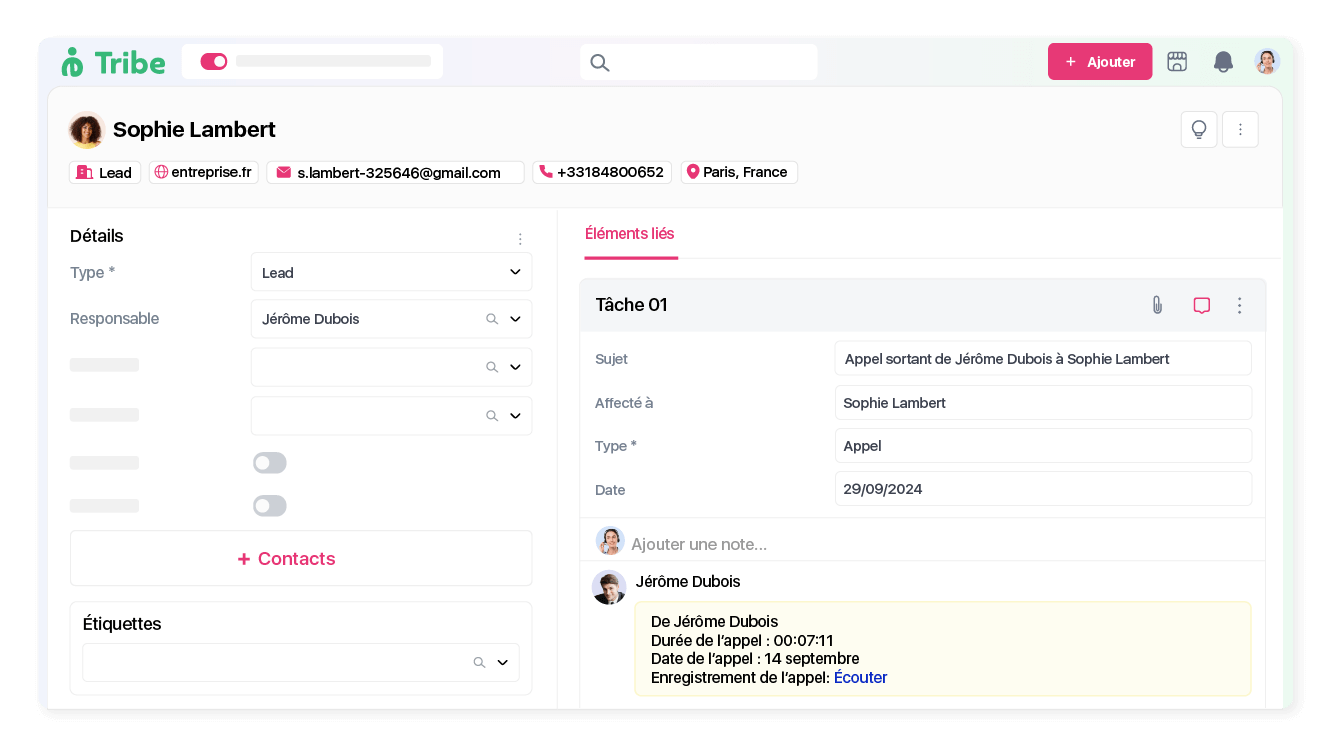 Centralisez l’historique de tous vos échanges