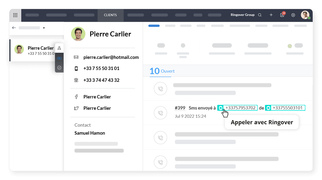 Appelez en 1 clic depuis Zoho Desk
