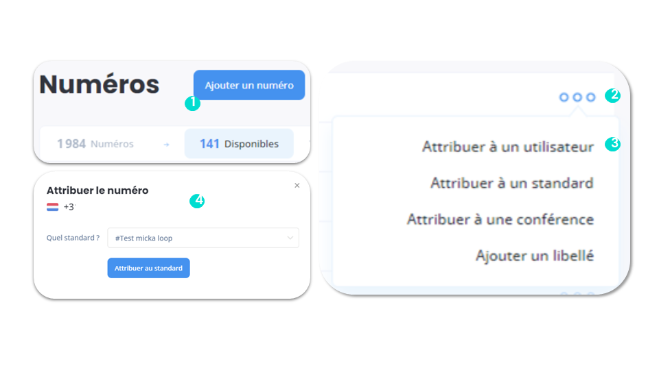 Attribuer un numéro