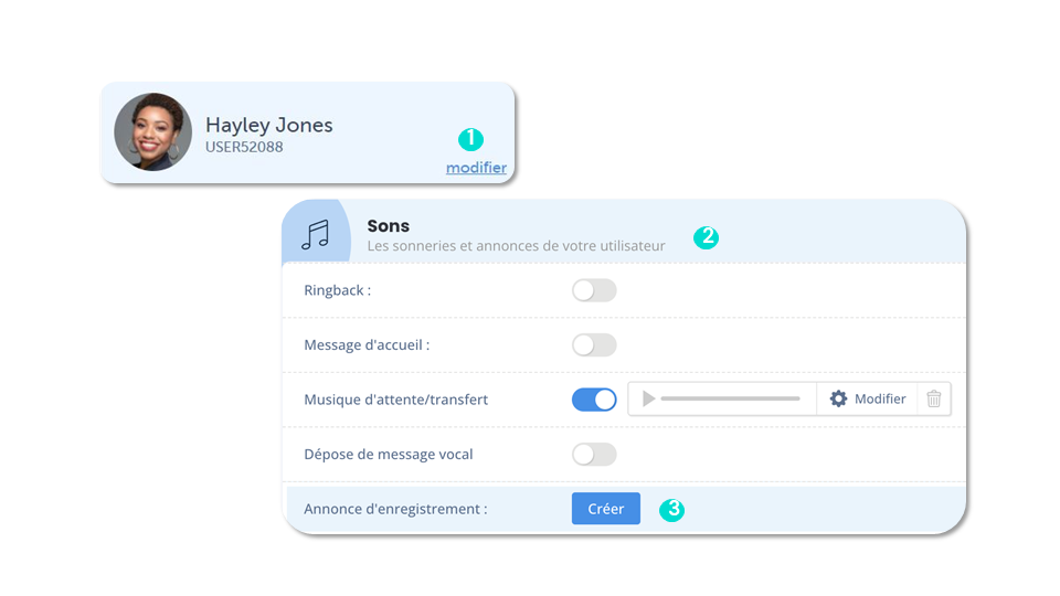 Configurer les annonces