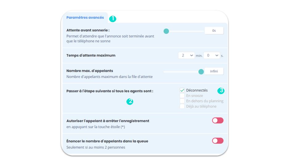 Configurer le renvoi d’appel en fonction du statut de vos agents