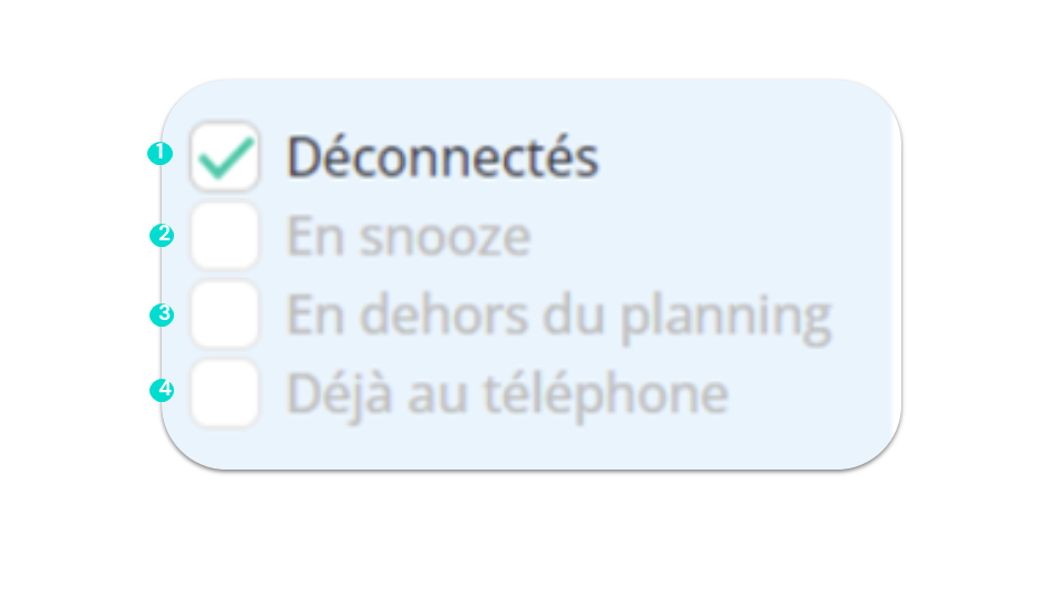 Les conditions