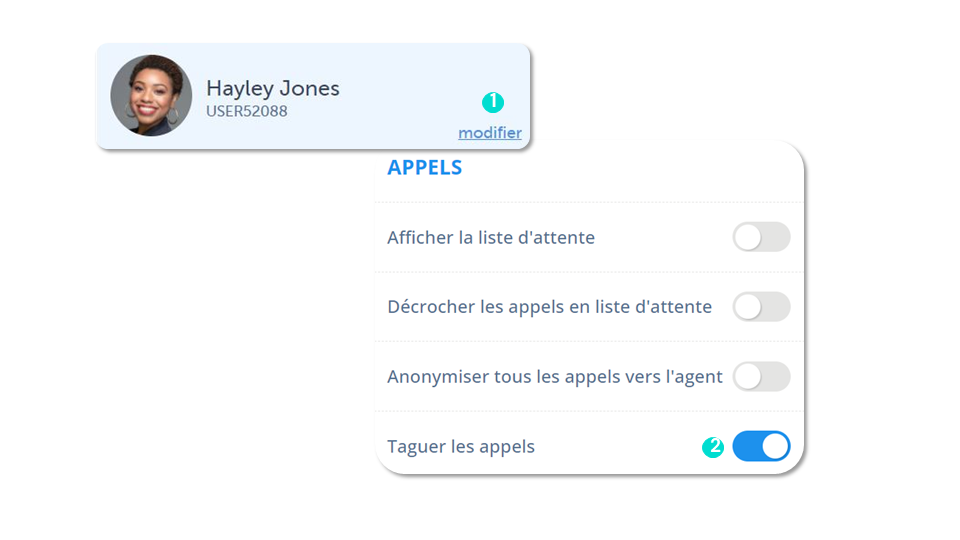Autoriser vos utilisateurs à taguer leurs appels