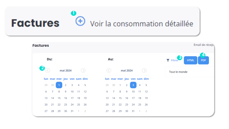 Filtrez vos factures