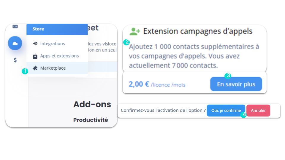 Extension campagnes d’appels