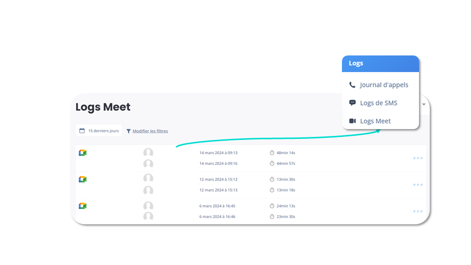 Logs de Meet