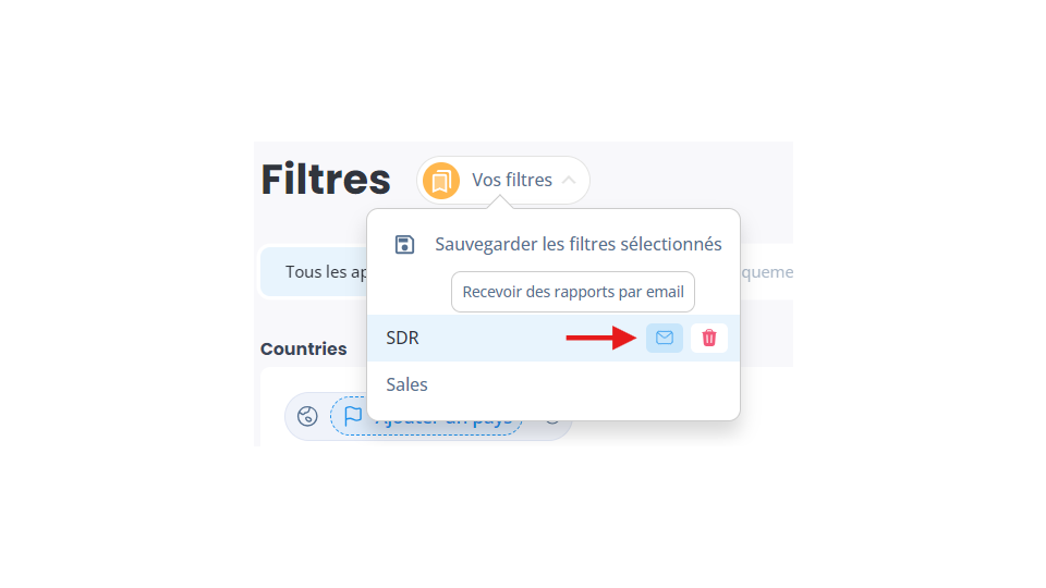Exporter les statistiques du courrier JPG