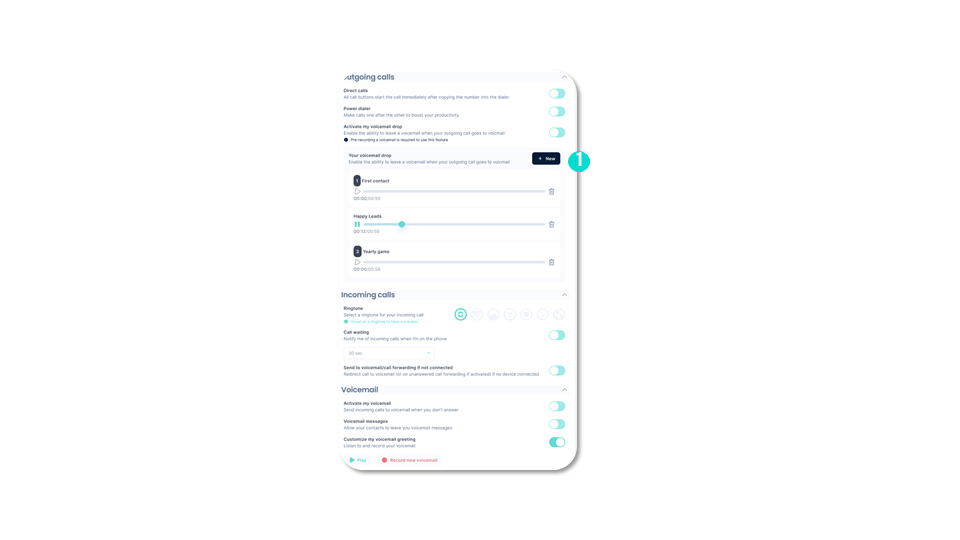 Créer des messages vocaux multiples (1)