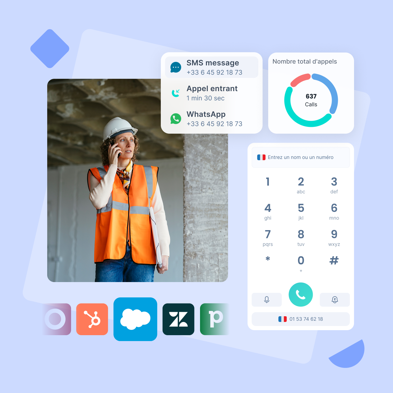 Téléphonie pour entreprises de construction