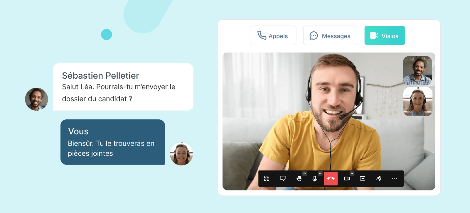 Messagerie instantanée et visioconférence