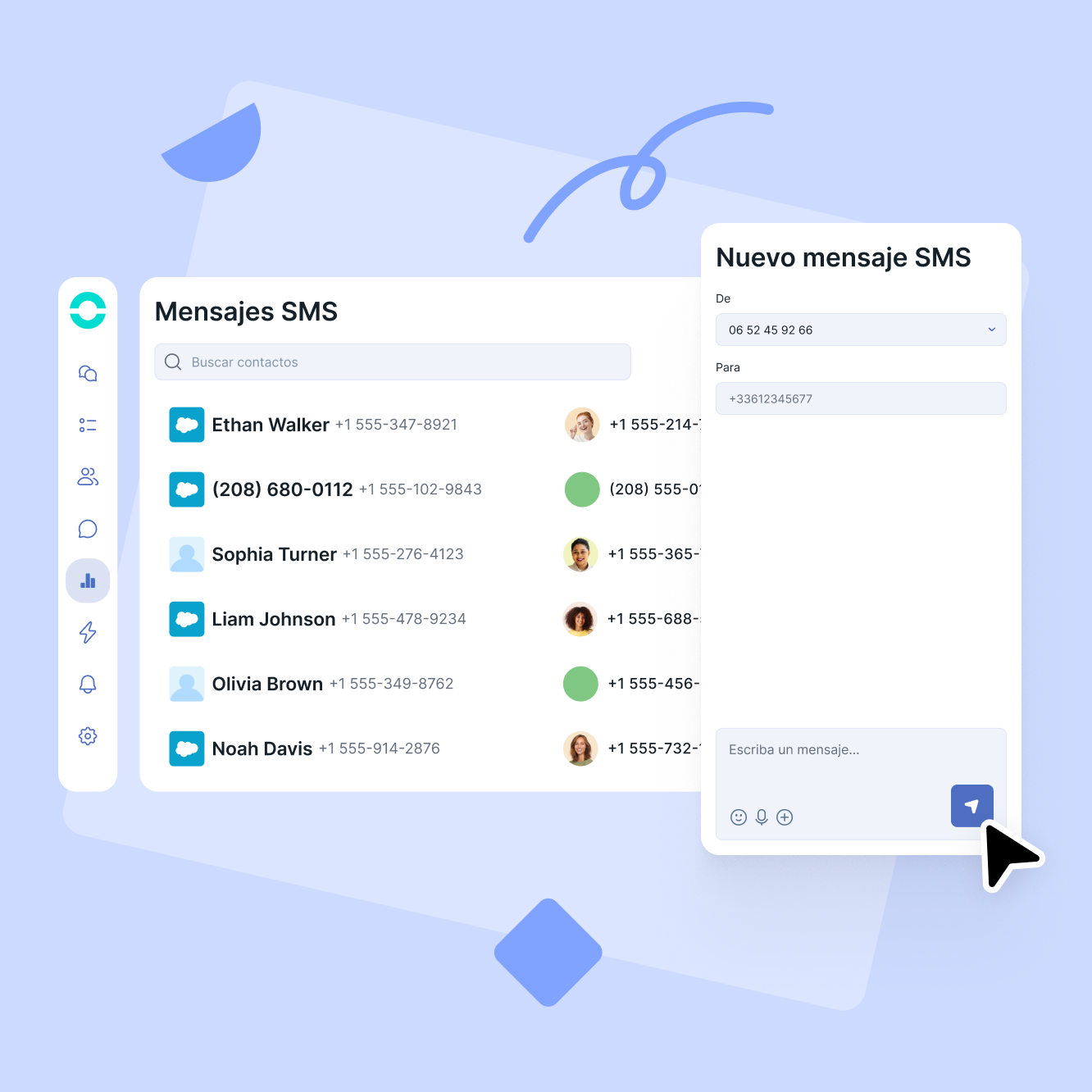 Gana tiempo en cada SMS