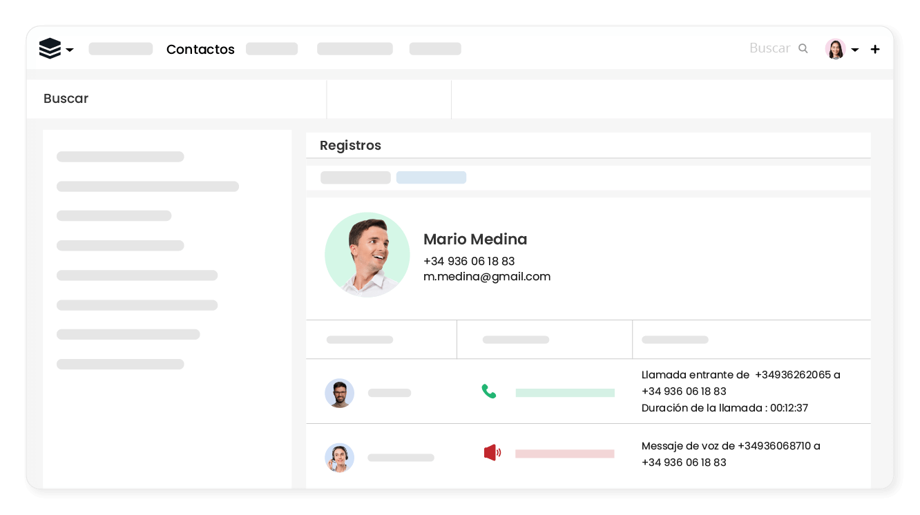 Historial de llamadas en SugarCRM