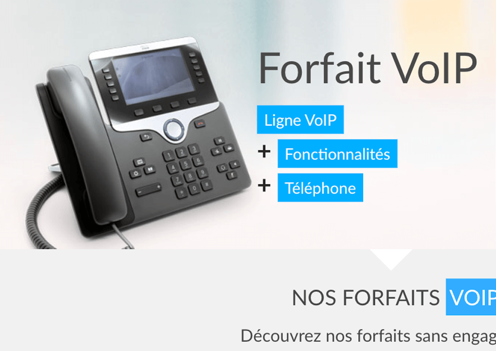 Page d'accueil du concurrent OVH