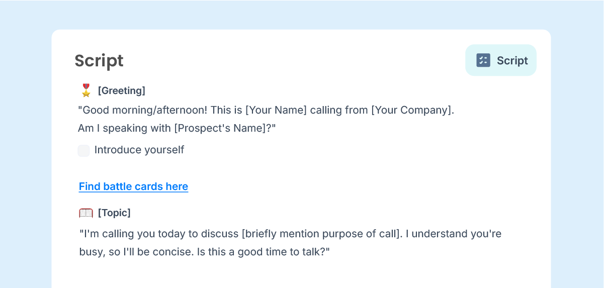 Koppel een script aan elke campagne