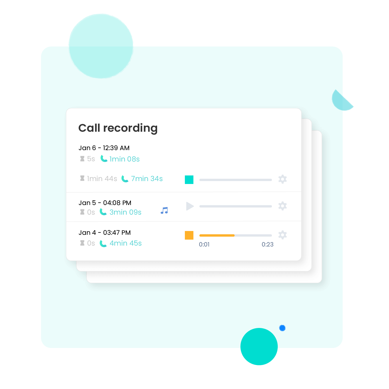 Op elk moment de opname stoppen
