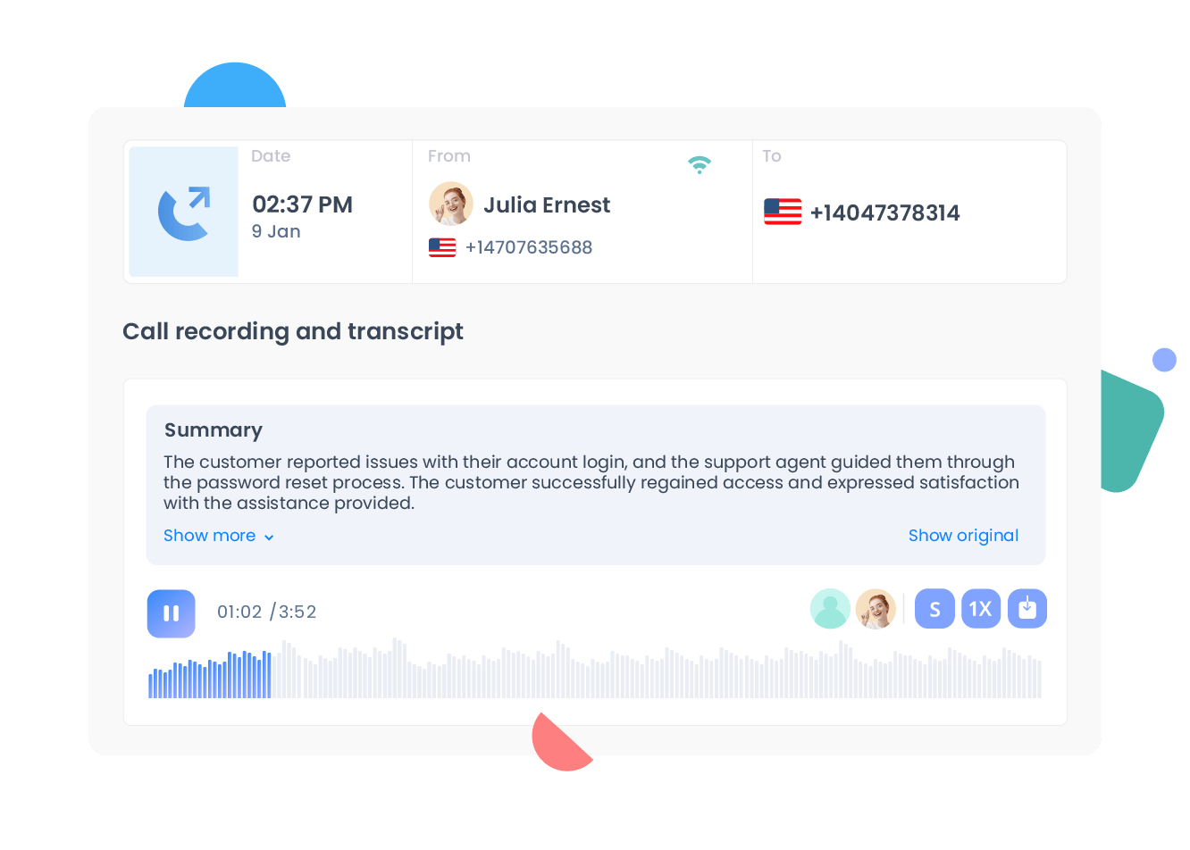 Samenvattingen van gesprekken:Verbeter uw follow-up taken met AI