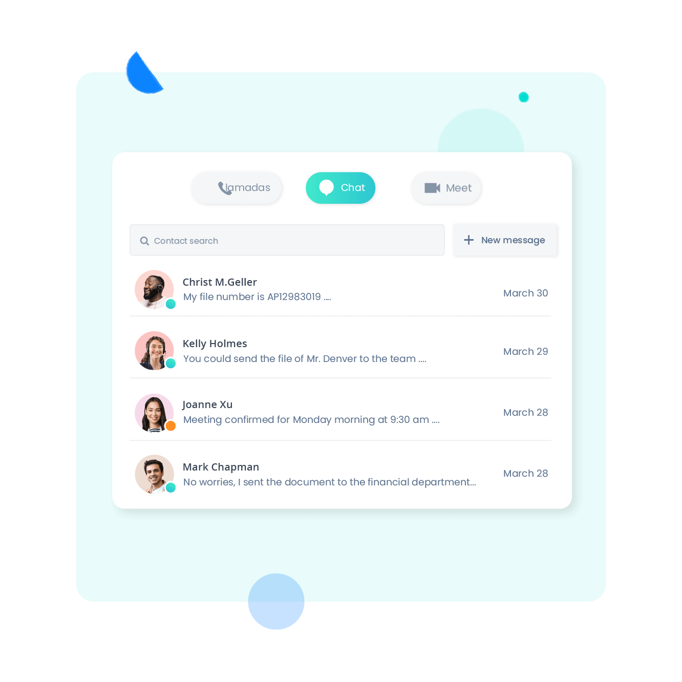 Eenvoudige, intuïtieve interne berichtgeving