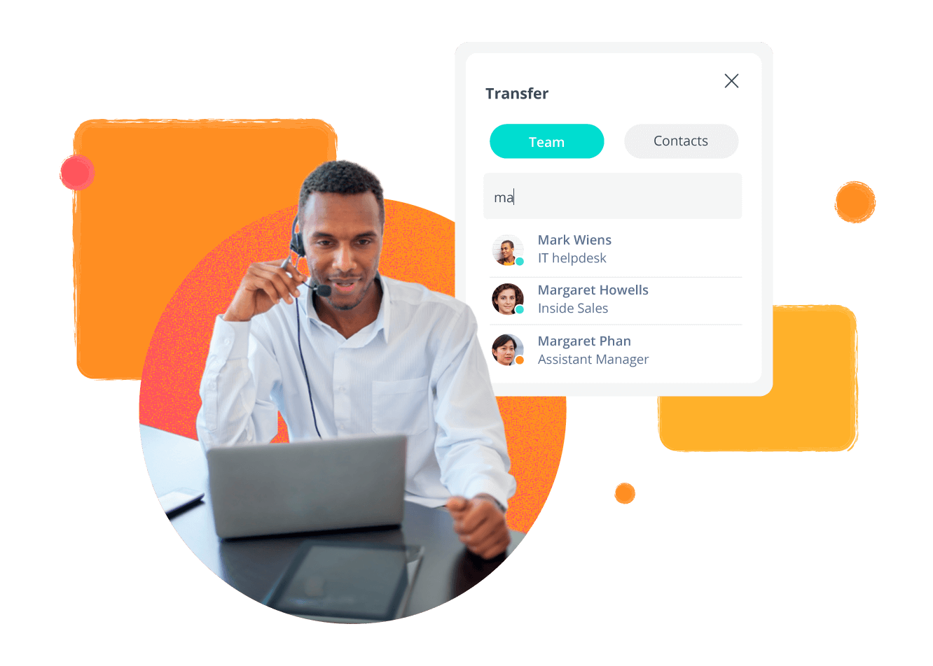 Eenvoudiger een lopend gesprek doorverbinden