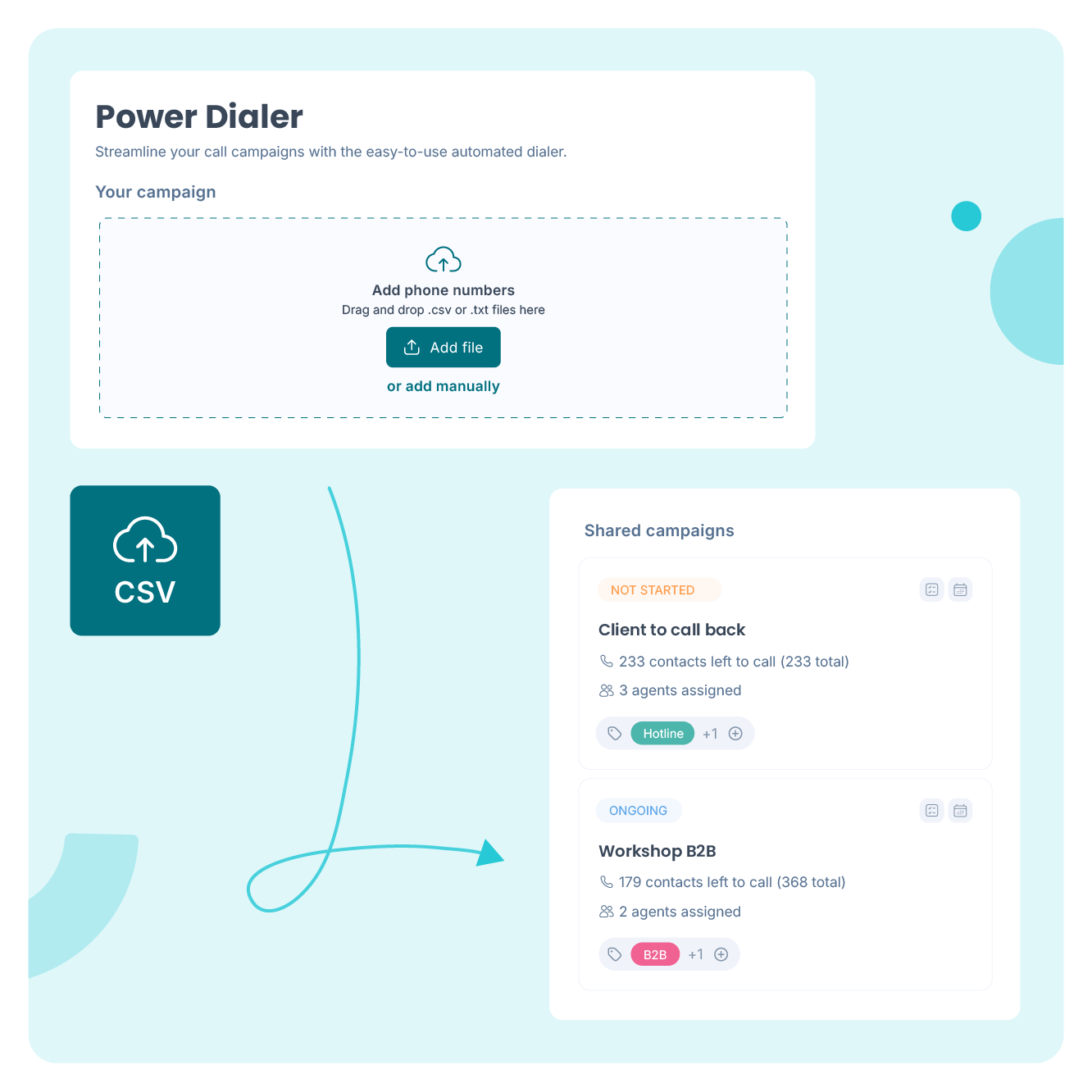 Verhoog de productiviteit van je verkoopteam met meer dan 50%.