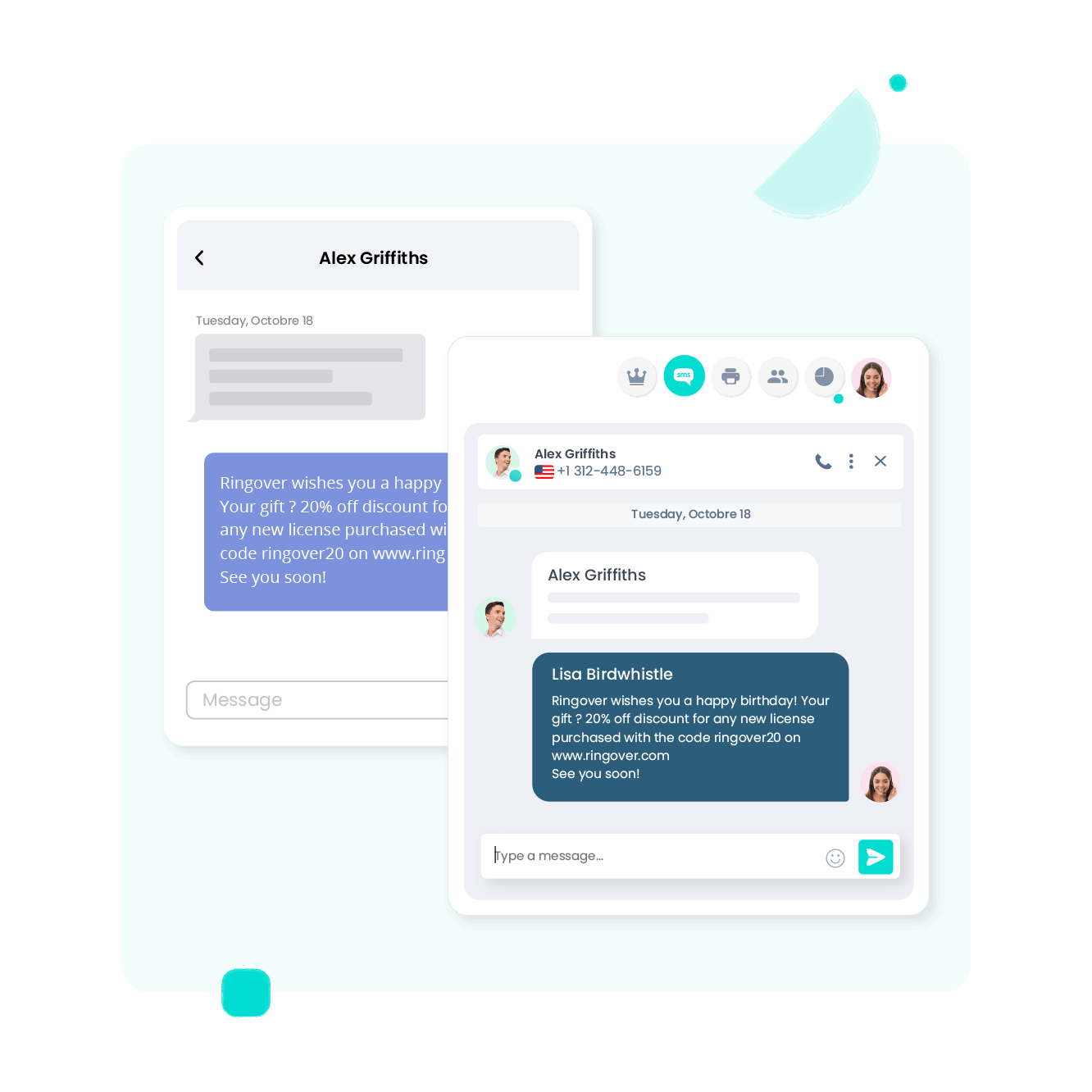 Eenvoudig tekstberichten verzenden en ontvangen