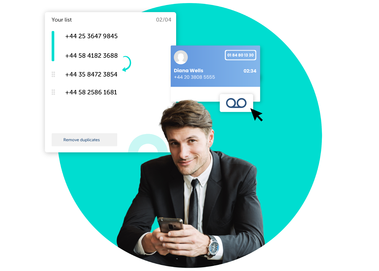 Voer het ene gesprek na het andere