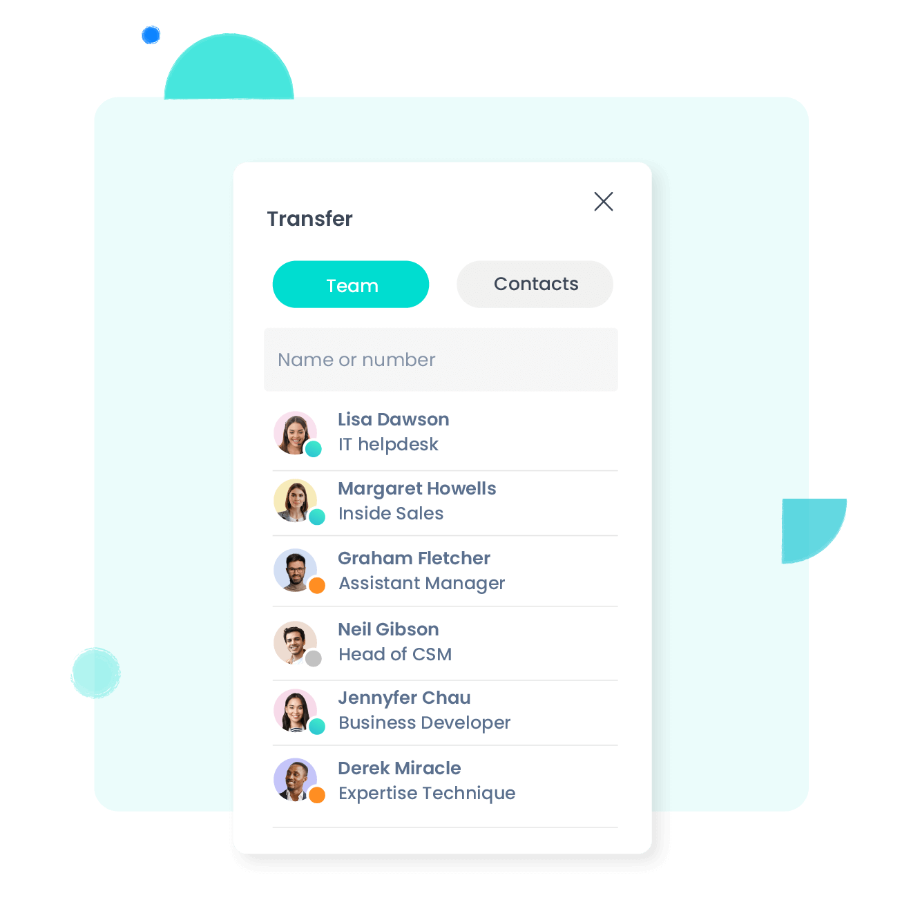 In één oogopslag zien wie beschikbaar is