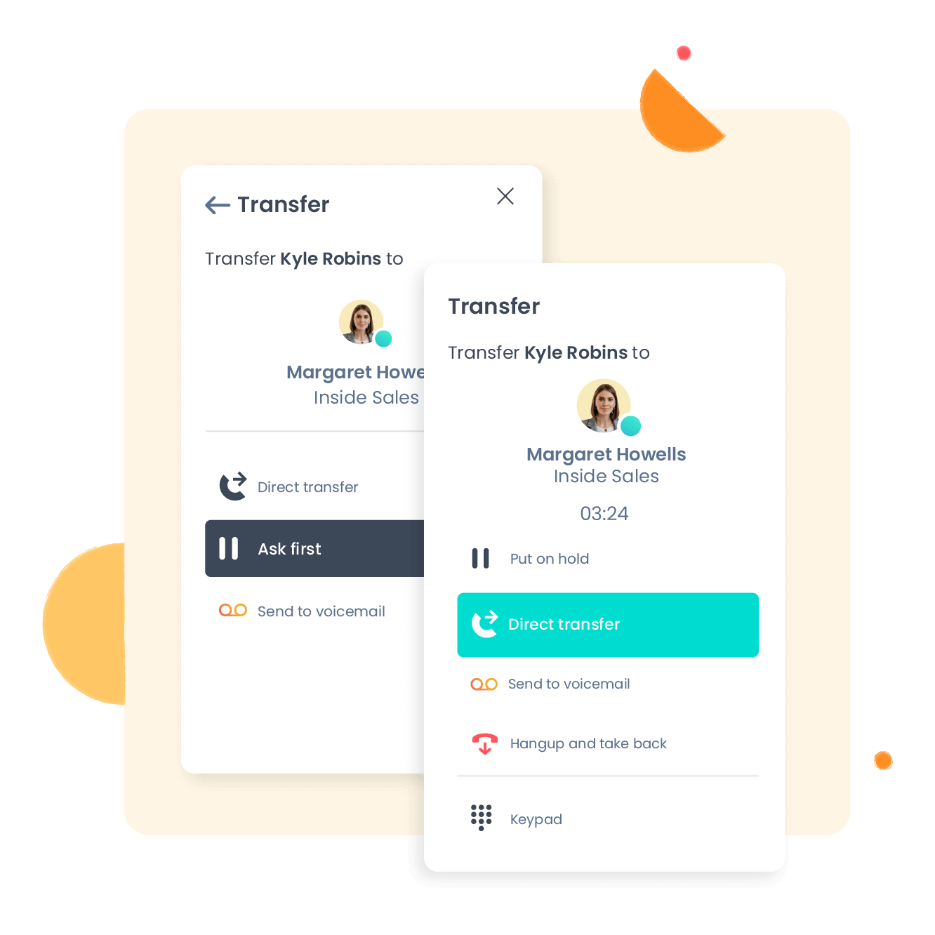 Overleg met je collega voordat je het gesprek doorzet