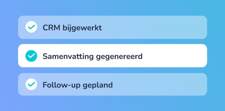 Zet elk gesprek om in een resultaat