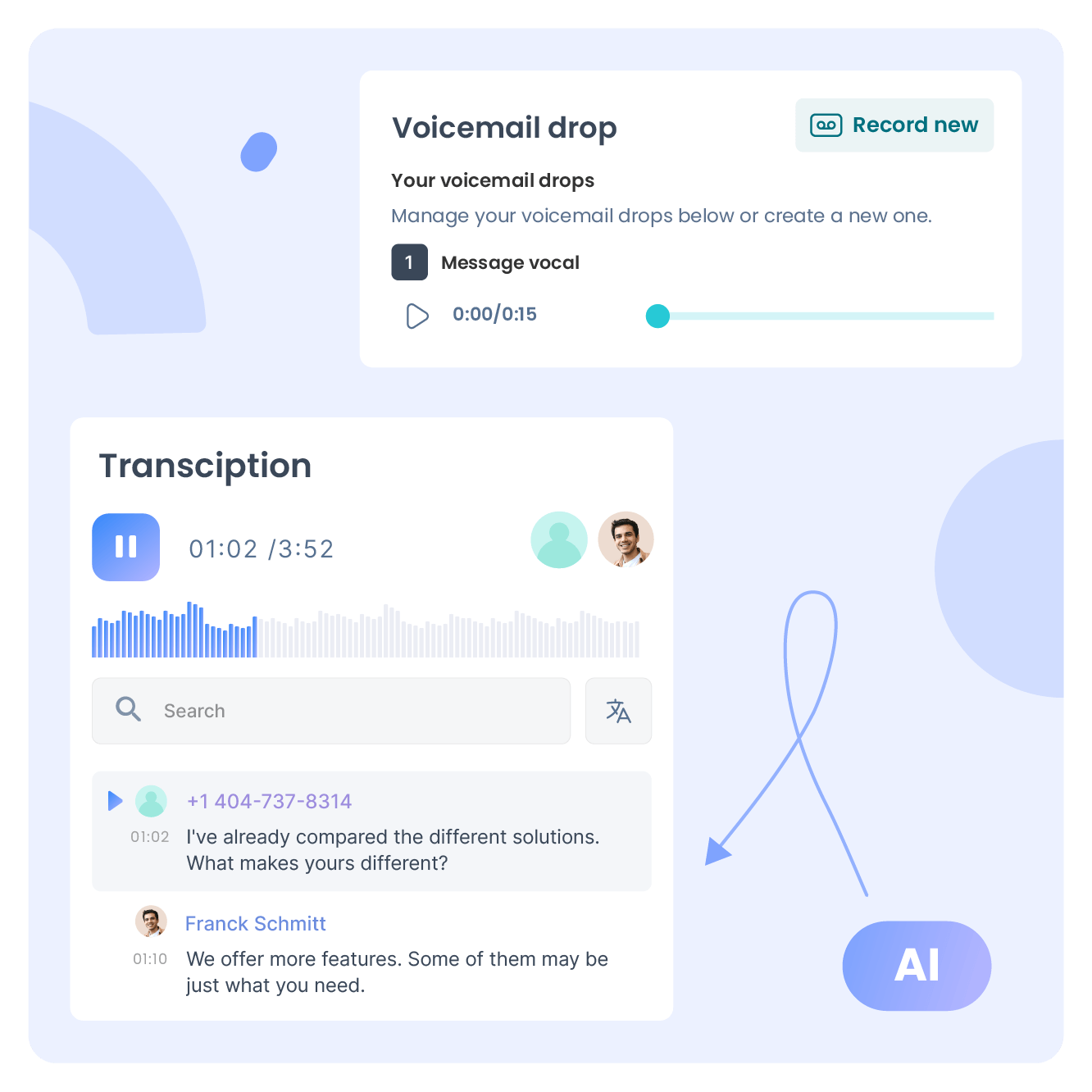 Njut av automatisk samtalstranskription
