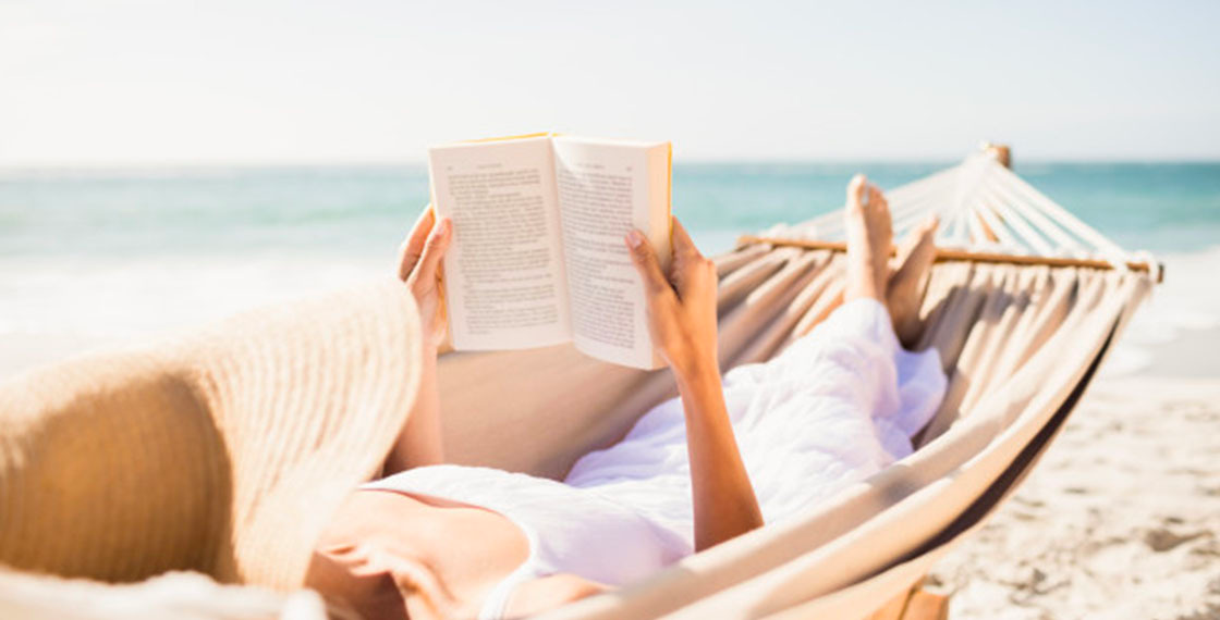 Woman on holidays beach